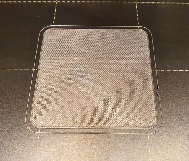 First layer test 60x60 mm square / Z calibration — modelo 3D