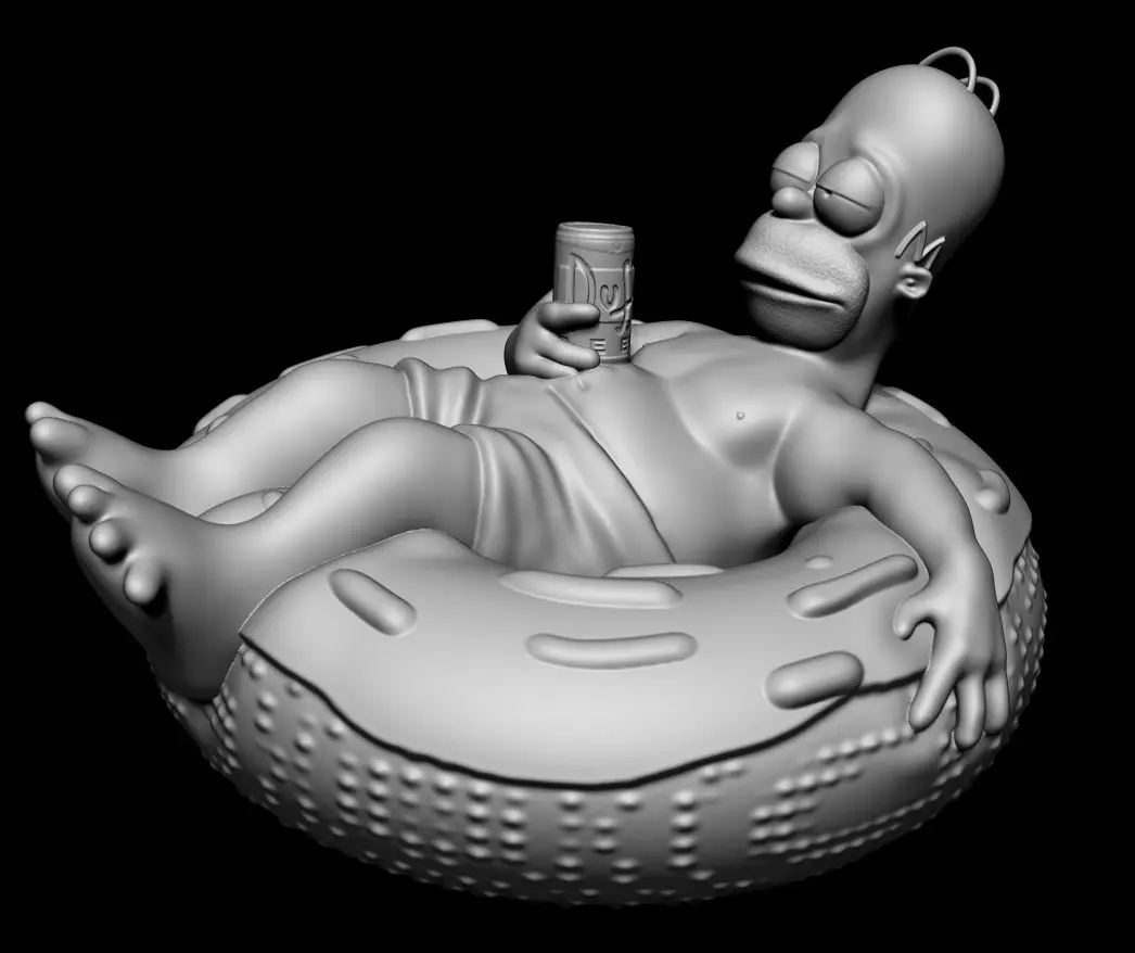 Homer Simpson — modelo 3D