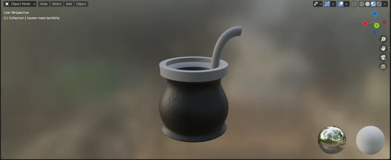 mate keychain — modelo 3D
