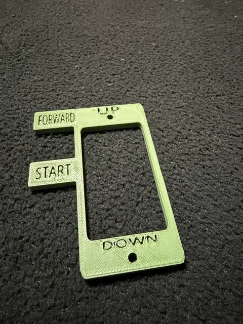 GatorTail Trim Switch Control Plate — modelo 3D