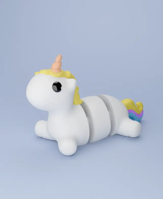 3D Flexi Unicorn Keychain (Limited Time Free) — modelo 3D