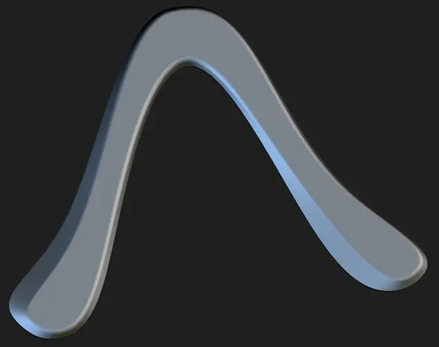 Narrow Vee Boomerang in FreeCAD — modelo 3D
