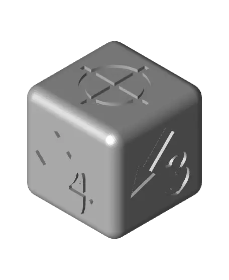 Dice Set - With Free Dragon - 5e DnD Inspired for RPG and Wargamers — modelo 3D