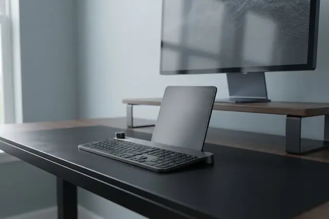 Stylish Tablet/Phone dock mount for Logitech Craft Keyboard — modelo 3D