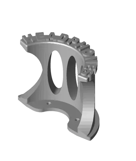 Headphone stand wall mount holder — modelo 3D