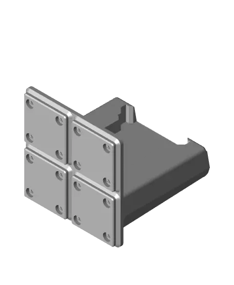 Gridfinity Milwaukee Battery Holder 2x2 — modelo 3D