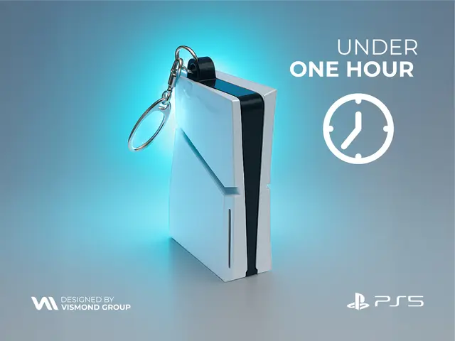 PS5 Keychain — modelo 3D