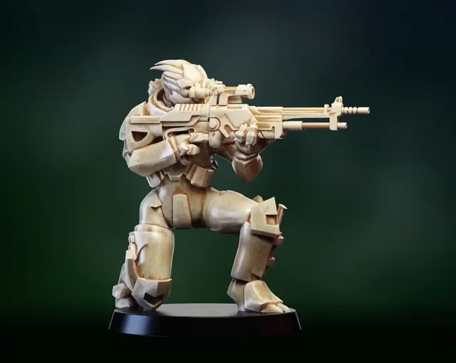 Turian soldier — modelo 3D