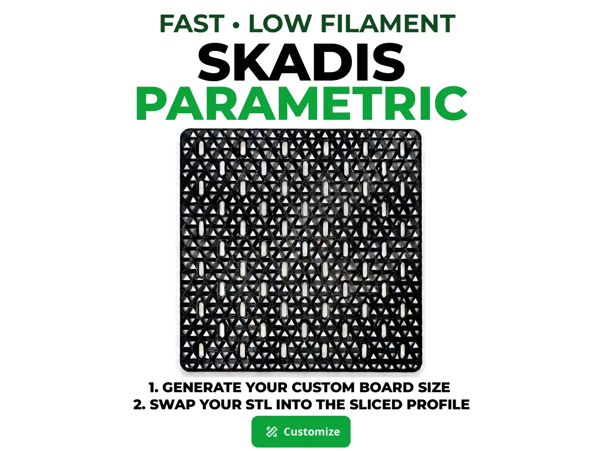 Parametric SKADIS Fast Low Filament -Generate&Swap — modelo 3D