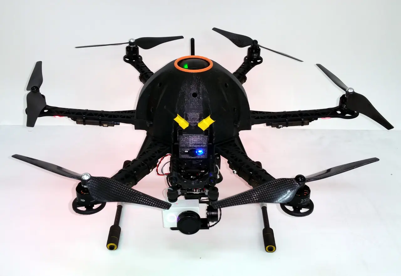 Canopy for hexa with Thunder S550 frame V2.0 ( only 125gr) — modelo 3D