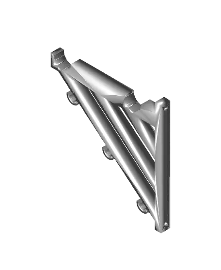 Dowel Rod Filament Spool Shelf — modelo 3D