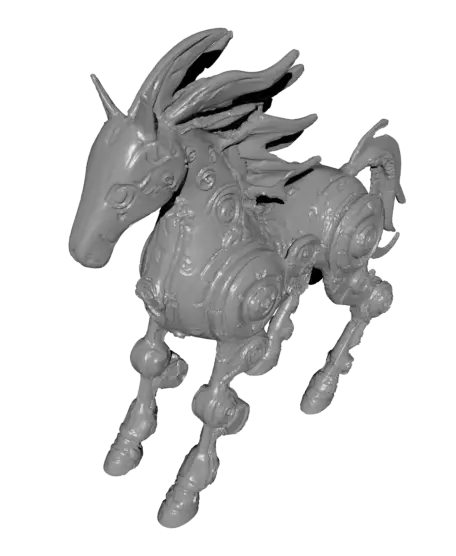 Mechanical Marvel - Chronosteed - The Clockwork Horse - FREE For Personal Use — modelo 3D