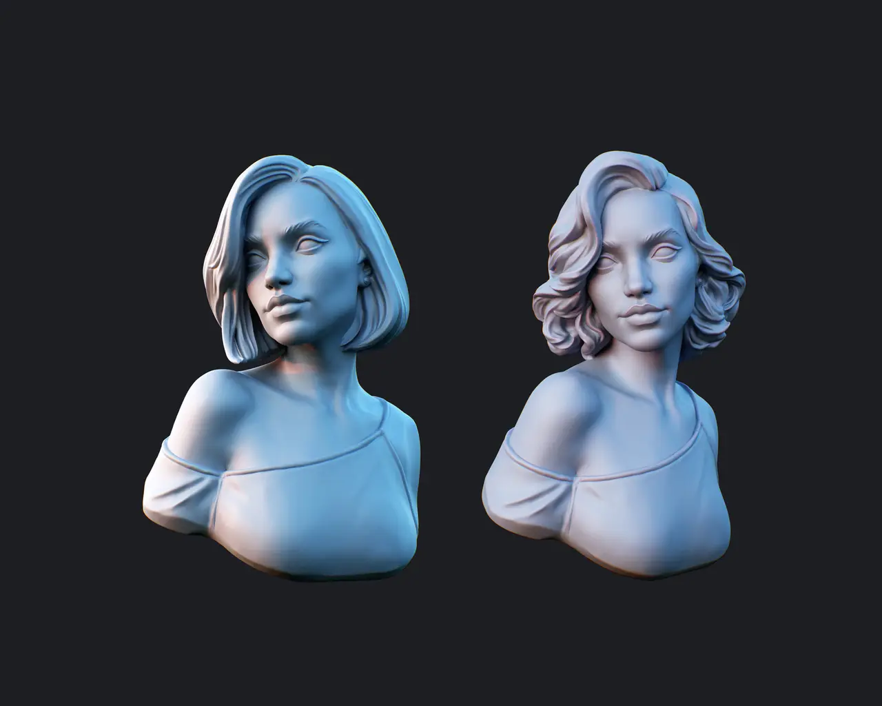 Alice female bust — modelo 3D