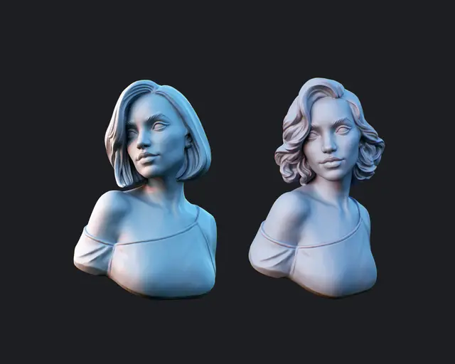 Alice female bust — modelo 3D