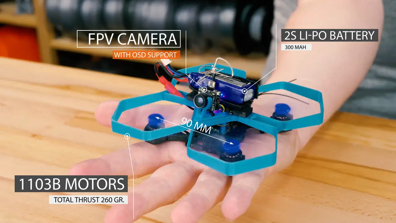 TinyTina 90mm - Mini Drone Frame — modelo 3D