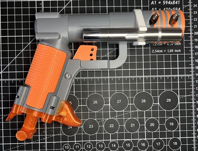 Long Barrel Debrillator — modelo 3D