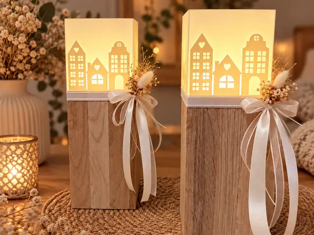 Klötzchenlampe 'Stadthäuser' — modelo 3D