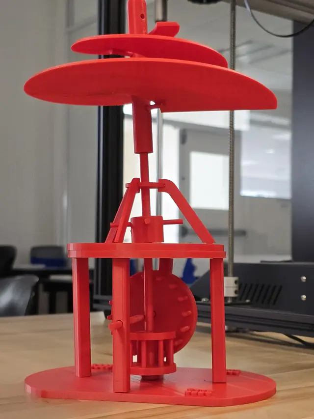 Helicoptero Da vinci pt1 — modelo 3D