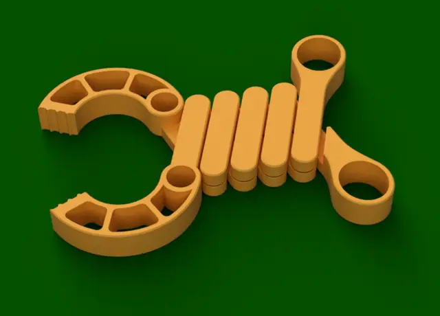 Claw 2 Print in Place Toy — modelo 3D