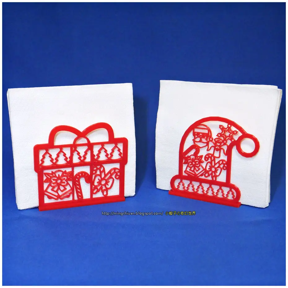 Christmas napkin holder — modelo 3D