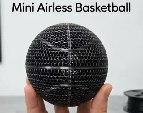 mini airless basketball (with stand) — modelo 3D
