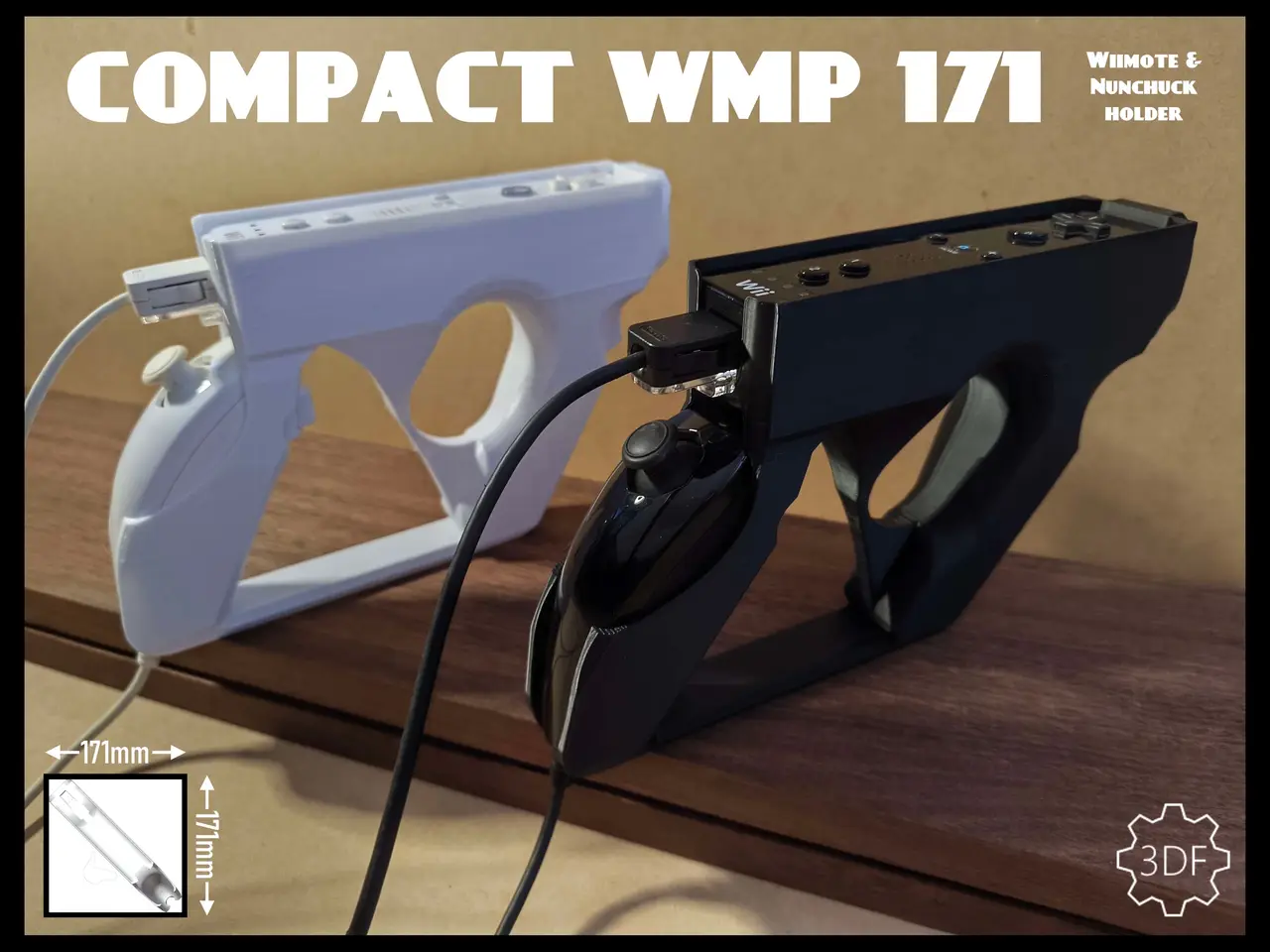 COMPACT WMP 171 - Wiimote & Nunchuck holder — modelo 3D