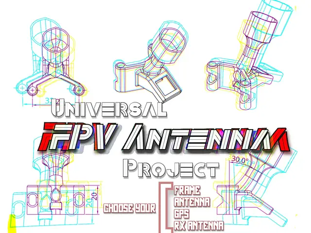 The FPV Antenna Project: Universal FPV Drone U.Fl for O3/Vista/walksnail,etc +VTx — modelo 3D