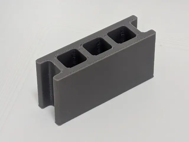 JIS規格 建築用コンクリートブロック （JIS A 5406 空洞 基本形）10分の1サイズ — modelo 3D