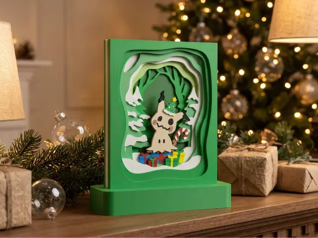 Christmas Shadow Box Pokemon #0778 Mimikyu — modelo 3D