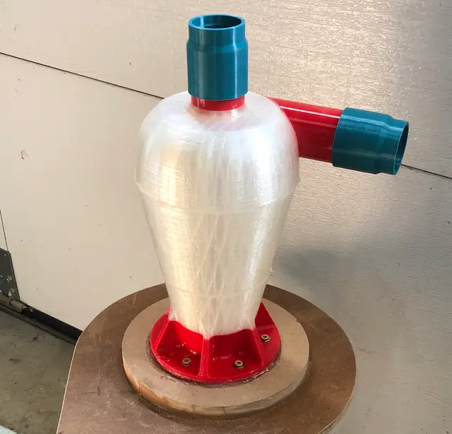 Cyclone Vacuum Dust Separator. Version 4.1 (1 to 1-1/2" hose) — modelo 3D