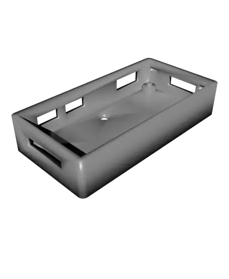 Raspberry Pi Zero 2 W Case (Snap fit with optional 2050 mounting) — modelo 3D