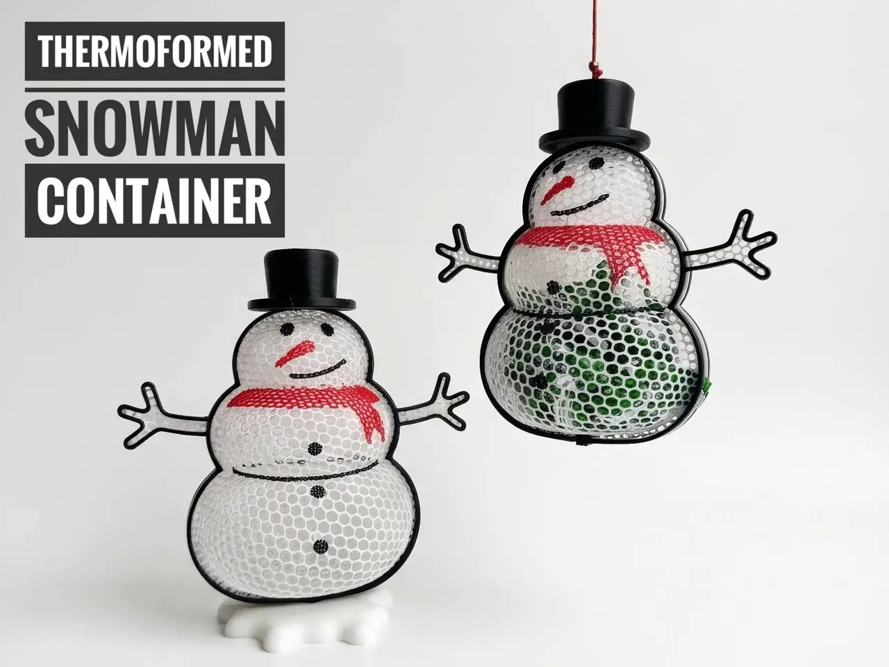 Thermoformed Snowman — modelo 3D