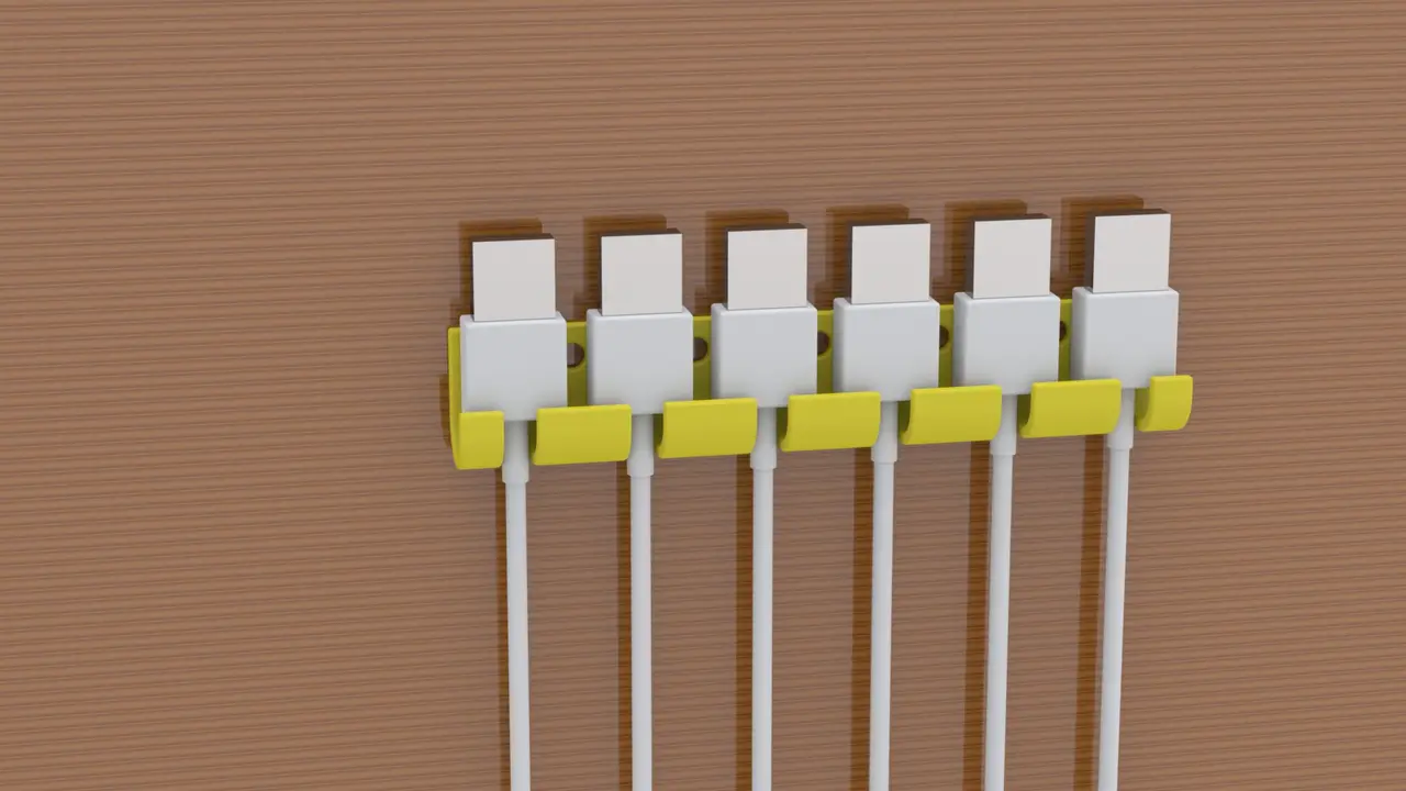 Cable USB Organizer — modelo 3D