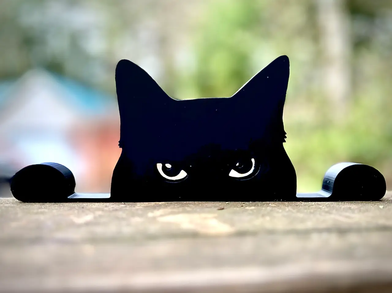 Peering Cat Silhouette (No Supports) — modelo 3D