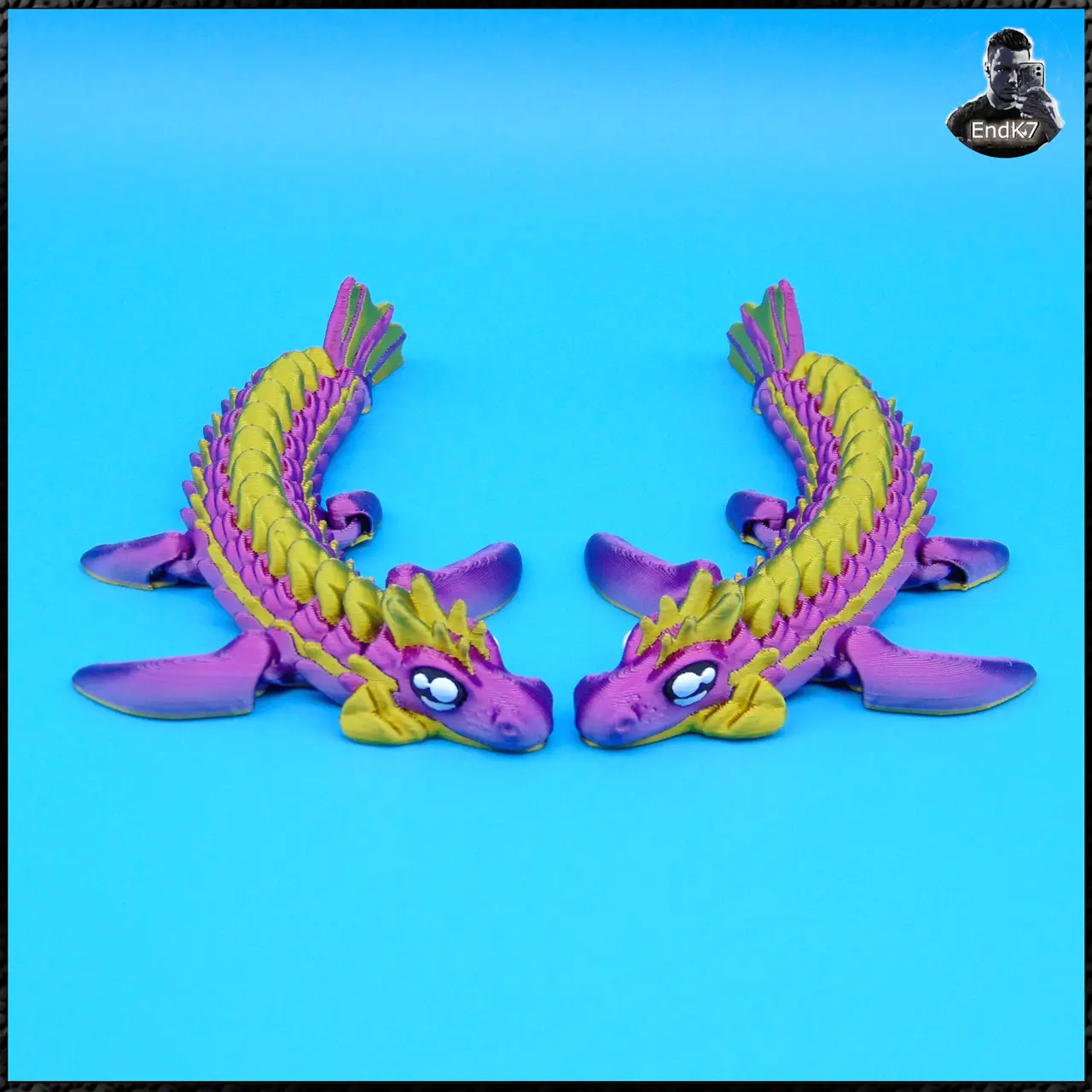 Baby Sea Dragon - articulated - print in place - no supports — modelo 3D