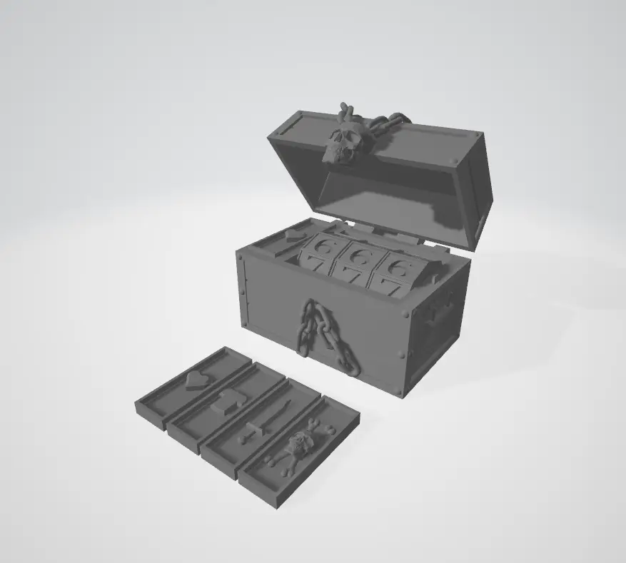 Pirate Box Tabletop Counter — modelo 3D