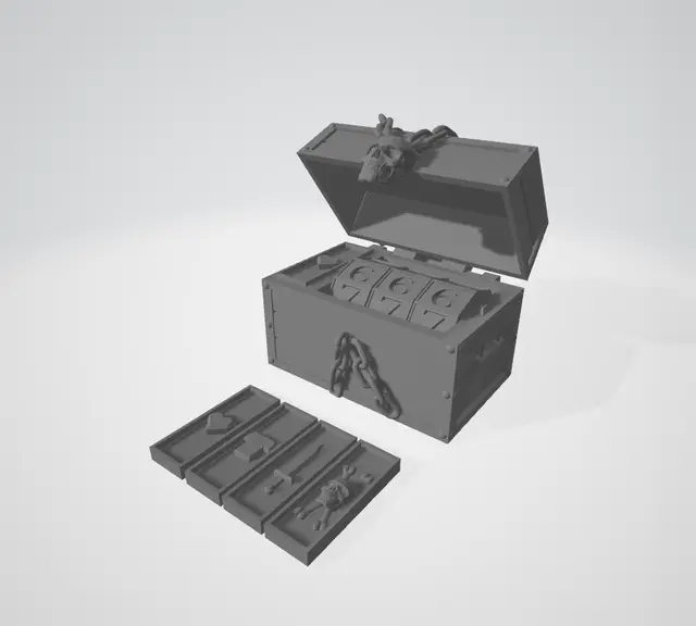 Pirate Box Tabletop Counter — modelo 3D