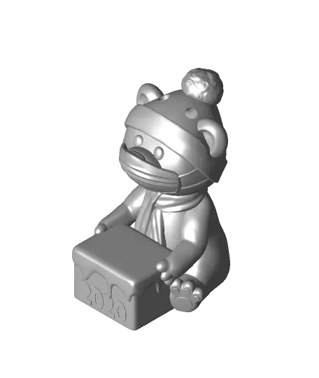 2020 Polar Bear Ornament- Mask — modelo 3D