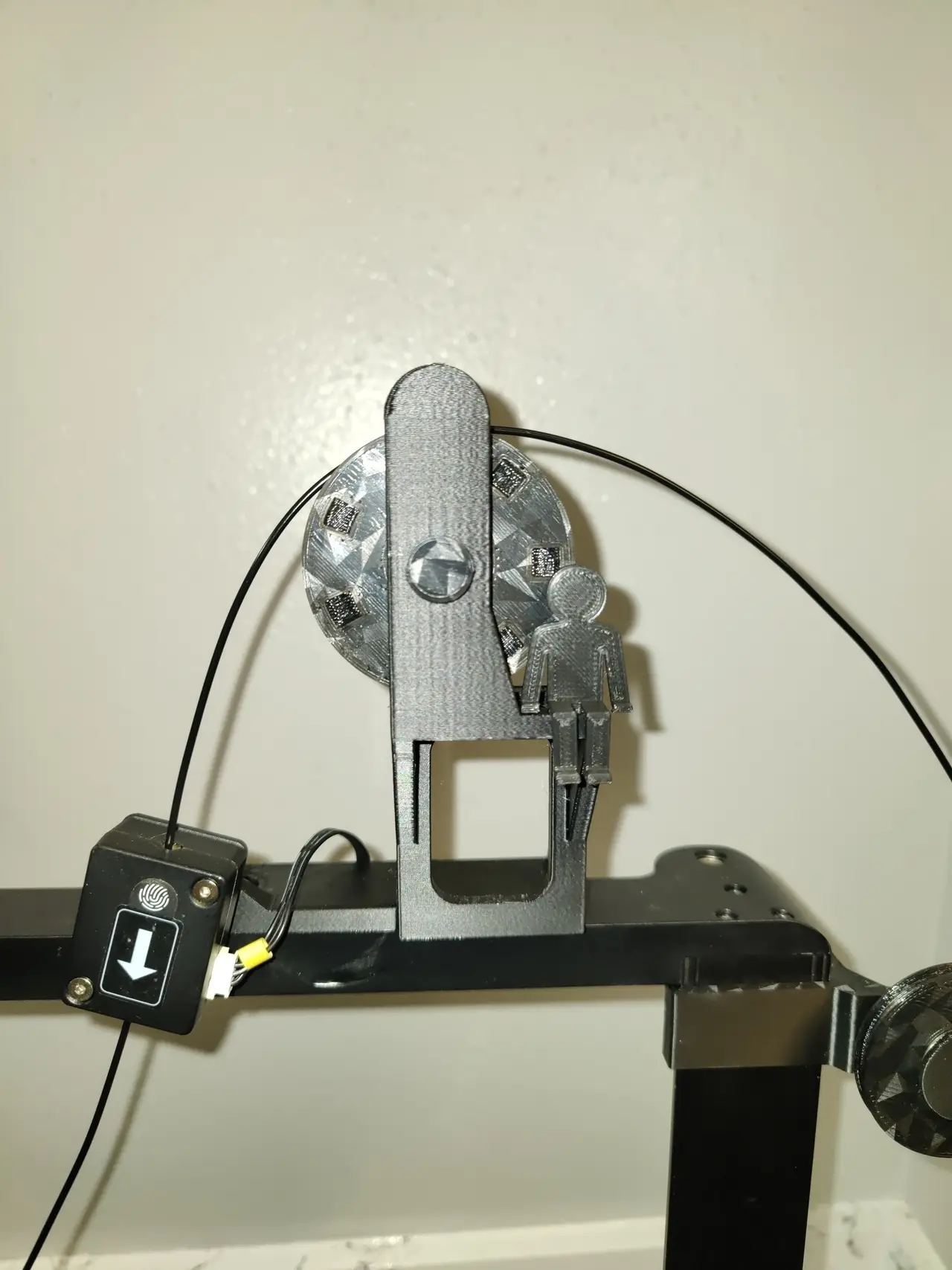 Filament guide for Ender 3 V3 KE / SE w/ filiment runout mount. — modelo 3D