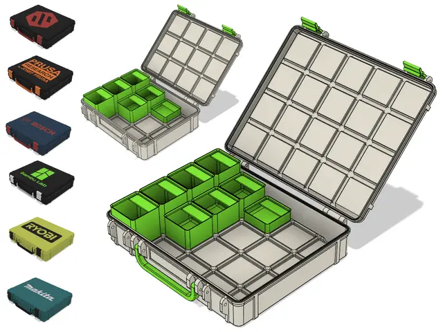 Gridfinity Rugged Case "Light" R3 - 150+ SIZES — modelo 3D