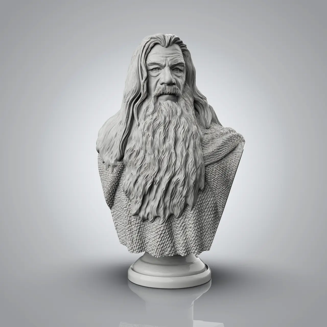 Gandalf Bust – Lord of the Rings — modelo 3D