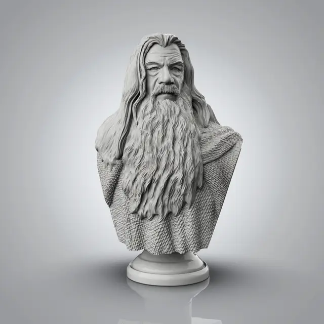 Gandalf Bust – Lord of the Rings — modelo 3D