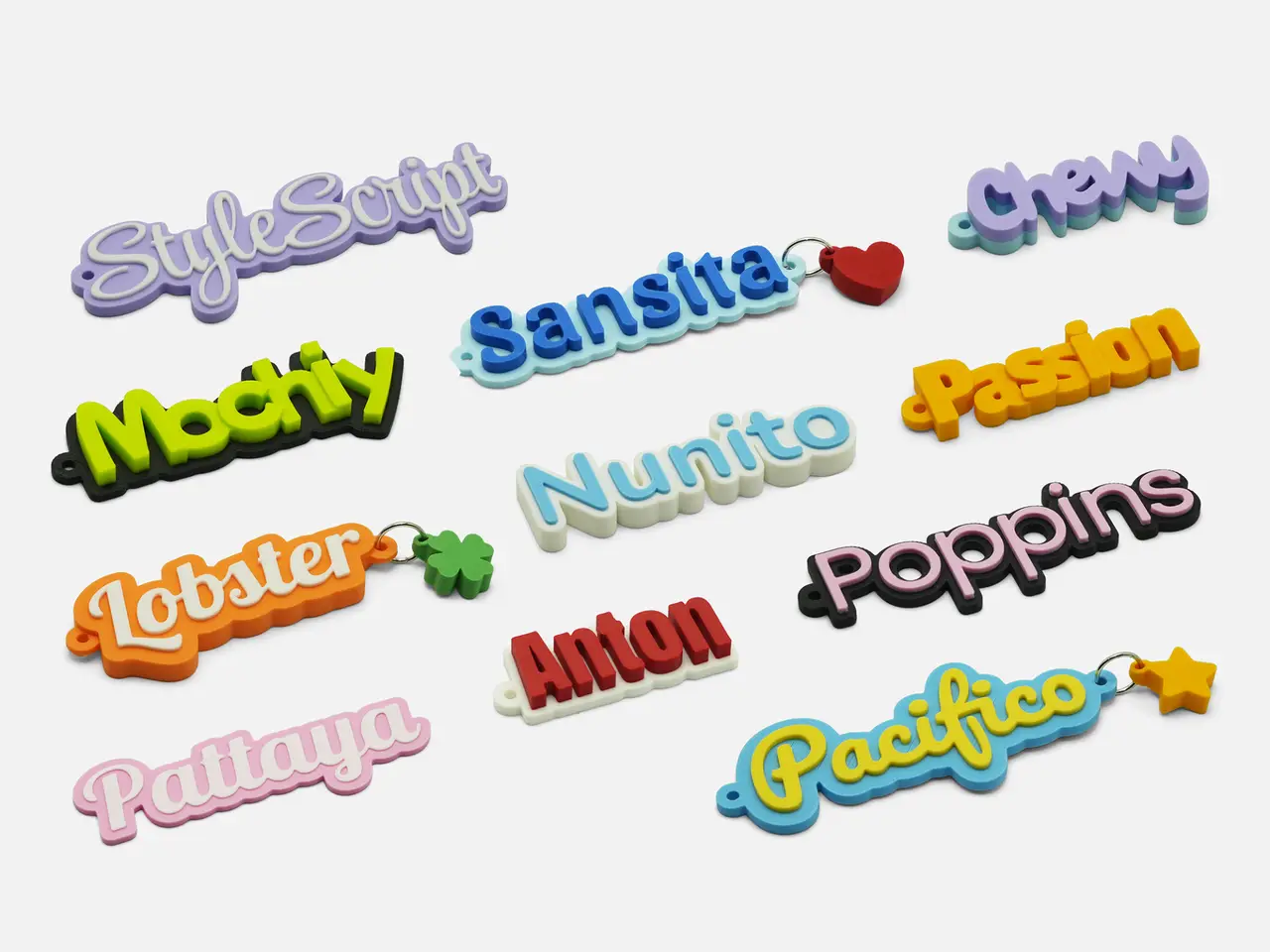 Customizable Name Keychain/Tag — modelo 3D