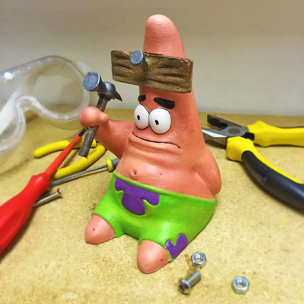 "Hammered" Patrick! — modelo 3D