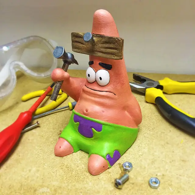 "Hammered" Patrick! — modelo 3D