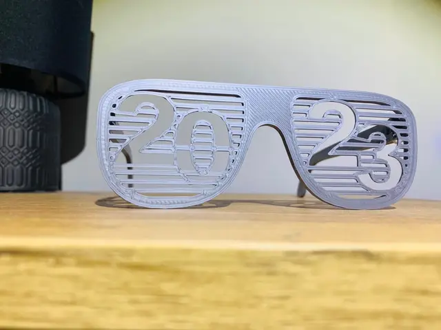2023 Happy New Year Glasses — modelo 3D