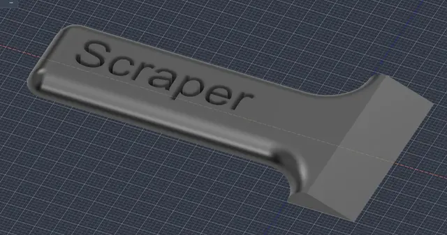 Build plate scraper — modelo 3D
