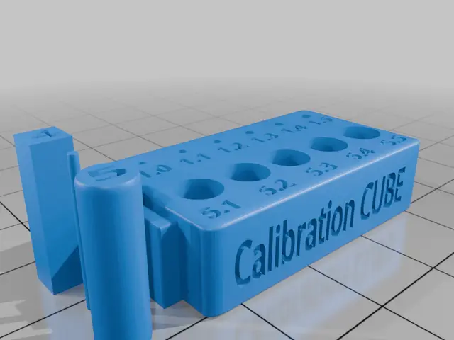CUBO CALIBRACION IMPRESORA RESINA — modelo 3D