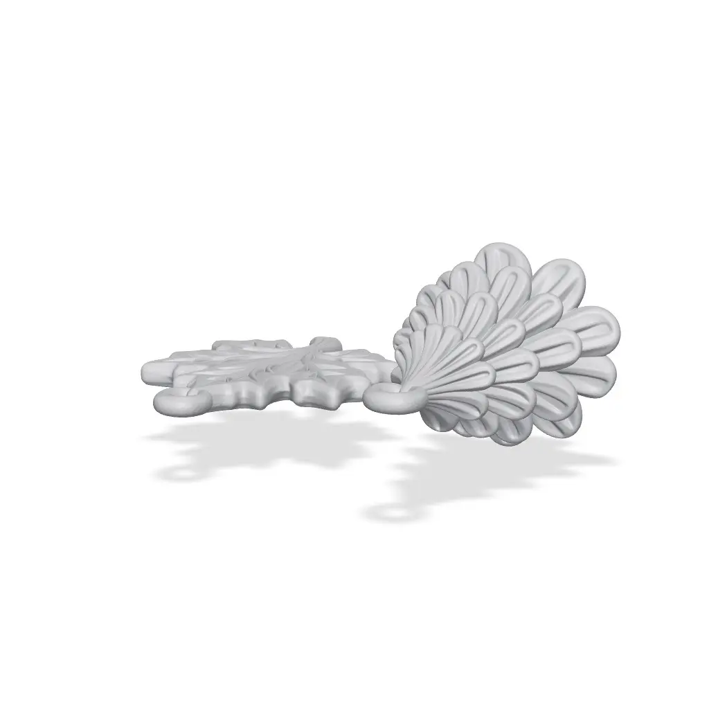 Autumn Maple Leaf and Christmas Tree Ornaments — modelo 3D