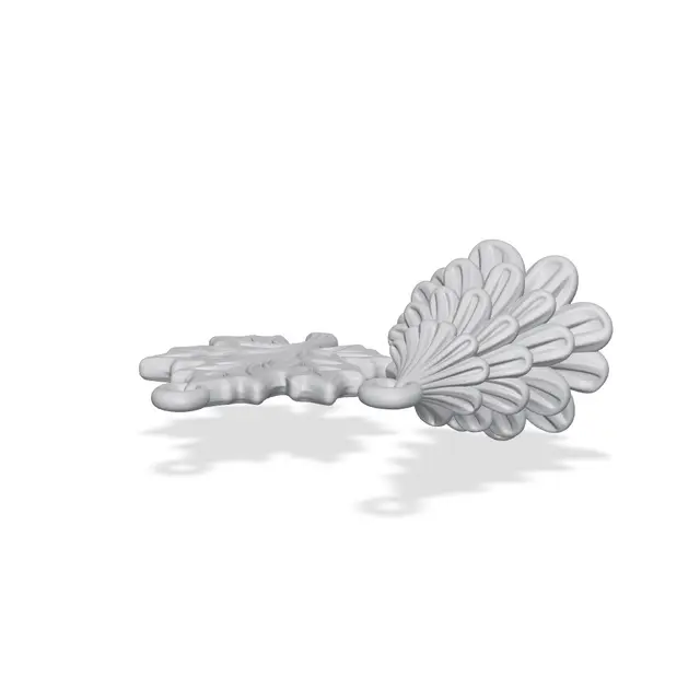 Autumn Maple Leaf and Christmas Tree Ornaments — modelo 3D